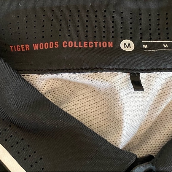 Nike Tiger Woods Collection Golf Polo Shirt Ombré Black Mens Size Medium M - Picture 5 of 8